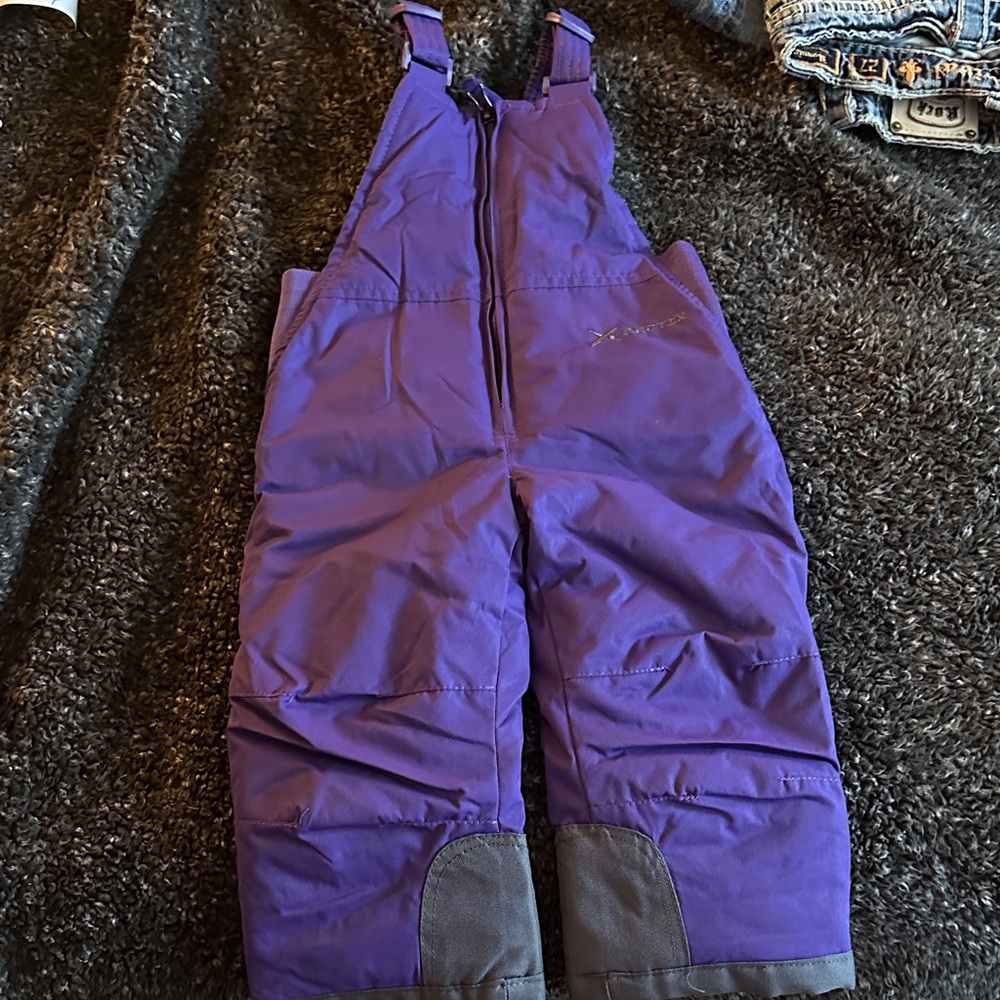 Arctix Kids Overalls in Purple and Gray
